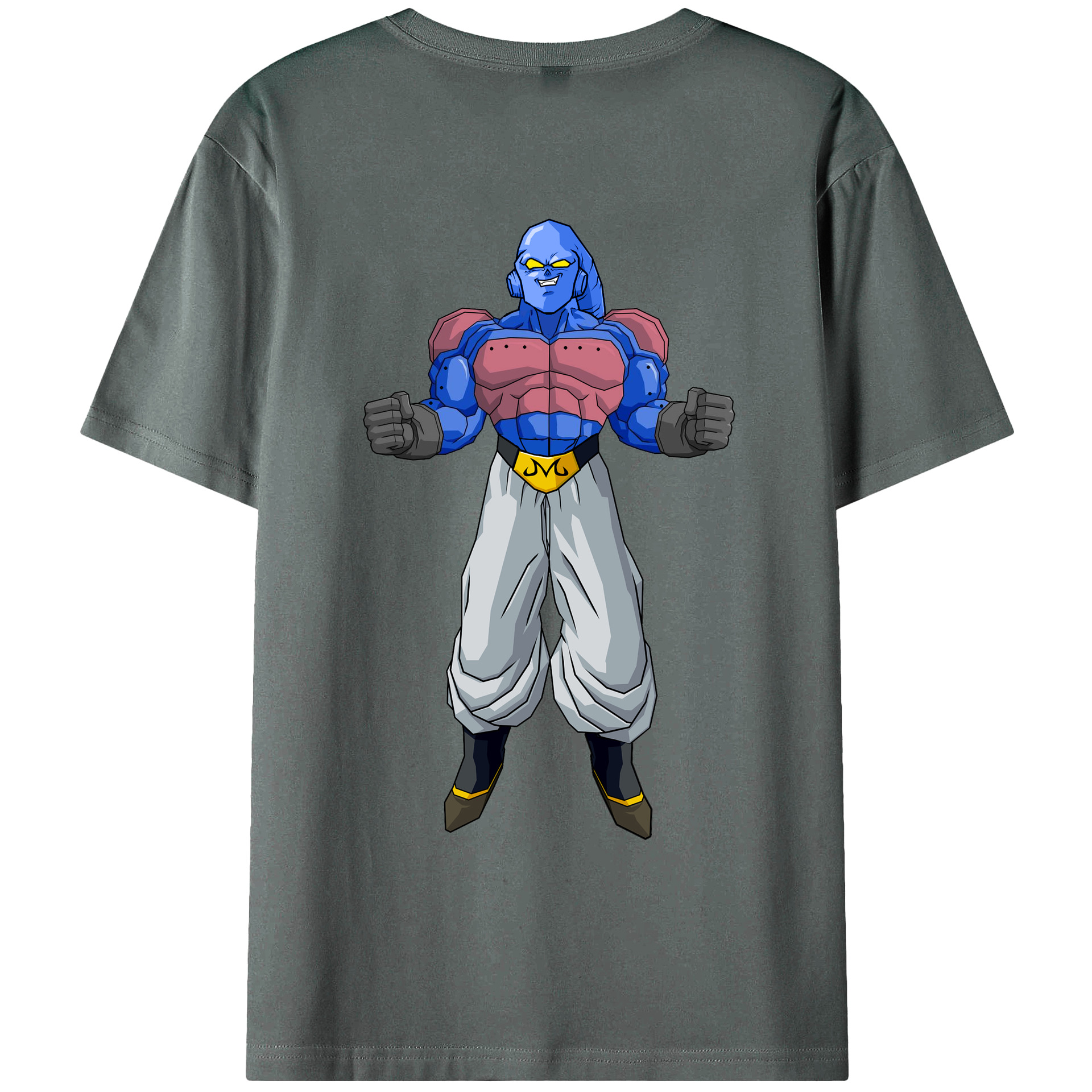 （画像用） ドラゴンボール 魔人ブウ DRAGON BALL Majin Buu 綿100％ メンズ半袖Tシャツ（バックプリント） 通気性